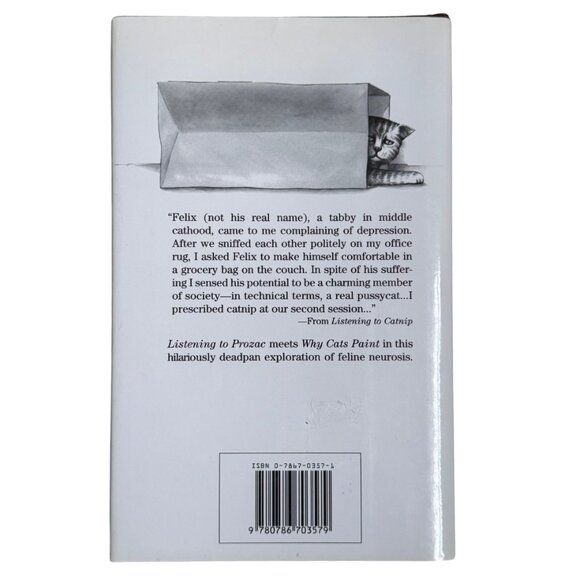 Listening to Catnip: Stories from a Catanalyst's Couch Hardcover 1996 - Picture 3 of 3